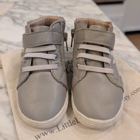 Little Love Bug Gray Hi-Tops 8 - Picture 1 of 4
